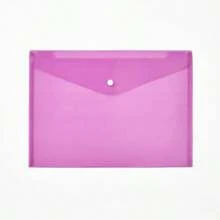 1 pièce/5 pièces Chemise plastique transparente A4, Pochette de document à fermeture bouton étanche, Sac de tri et de rangement coloré, Chemise de devoirs pour élève, Fournitures de rangement pour bureau/école