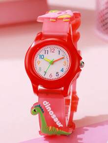 1pc Macaron Color Multi-Color Arabic Numeral Dial Transparent Minimalist Silicone Quartz Watch, Suitable For Birthday, Graduation Gifts, Etc. - White - View 4