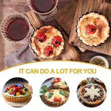 5pcs/10pcs, Mini Tower Pan Set, Removable Bottom Egg Tart Mold, Non-Stick Egg Custard Pan, Pie Mold, Suitable For Home Baking - Multicolor - View 6