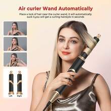 UKLISS Holiday 5-In-1 High Quality Hot Air Brush, Hair Dryer For Salon Quality Styling - Curly, Straight, Fast Drying - US A Type Plug(110-127V) - View 6