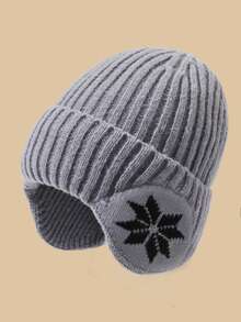 1 件男士冬季保暖针织帽，保暖内衬护耳滑雪帽，适合日常穿着、约会、旅行秋季装 - 彩色 - 查看 7