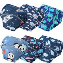 6 chiếc quần tập đi vệ sinh cho trẻ sơ sinh/trẻ mới biết đi có thể tái sử dụng, quần lót tã vải thoáng khí có thể giặt được - Nhiều màu - Xem 7