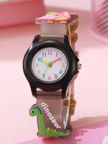 1pc Macaron Color Multi-Color Arabic Numeral Dial Transparent Minimalist Silicone Quartz Watch, Suitable For Birthday, Graduation Gifts, Etc. - White - View 9