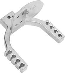 Fishing Slingshot, Stainless Steel Front Bow Door DIY Hunting Slingshot Front Bow Gate Slingshot Catapult Accessories For Outdoor Sports - White - View 1