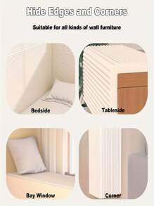1 buc, 200 cm * 20 cm / 78,7 inci * 7,87 inci, protecție multifuncțională pentru colțuri, benzi anti-coliziune tăiabile, pot fi folosite pentru decorarea casei în sufragerie și dormitor, benzi de protecție pentru colțuri