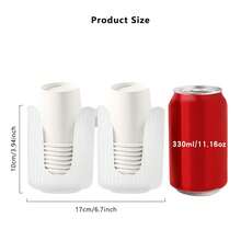 一次性纸杯架，塑料浴室杯架，漱口水杯架，浴室和厨房多功能杯子整理架（半透明）