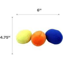 Outward Hound Squeakin' Eggs Plush Replacement Dog Toys - 3 Pack - 狸 - 查看 8