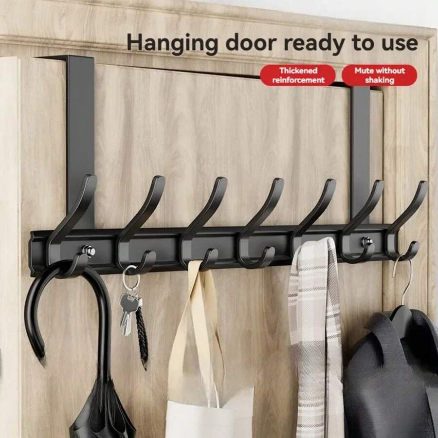 Ganchos sobre la puerta 5-8 ganchos para ropa, sombrero de abrigo, colgador de toallas, soporte para accesorios de cocina para el hogar y el baño