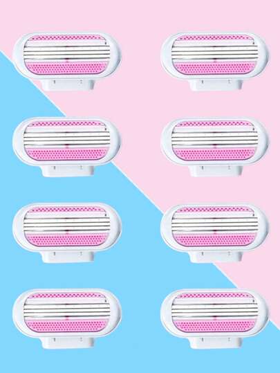 8 Ricariche Compatibili Con Il Rasoio Da Donna Venus, Testine A 3 Lame Con Strisce Lubrificanti, Proteggono La Pelle, Rasatura Rapida E Facile, Sostituire 1 Lama Ogni 30 Giorni