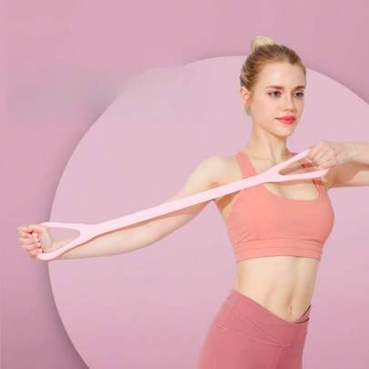 1 Stück Multi-Größen Silikonwiderstandsbänder, Acht-förmige Widerstandsbänder, Schulterdehner Fitness Widerstandsbänder, Yoga & Fitness Schulter- & Nackentrainer für Frauen