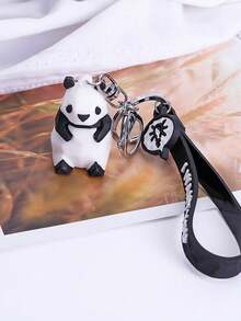 1/4 piezas de lindos llaveros con forma de animal geométrico de dibujos animados para niños y niñas, accesorios para bolsos y autos, regalo compacto y exquisito para amigos - A - Ver 11