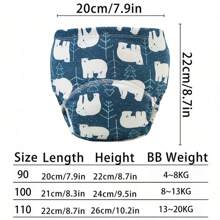 6 piezas de pantalones de entrenamiento para bebé con estampado de animales lindos - Textura suave, adecuado para todas las estaciones, ajuste regular, apto para entrenamiento de ir al baño, diseño de estampado alegre, ajuste cómodo para actividades al aire libre y ropa de dormir para niños y niñas