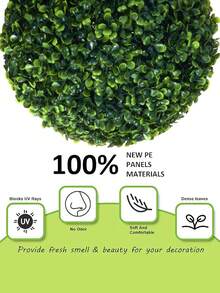 1pc Artificial Milan Grass Balls, Green Decorations, Two Choices Of Size, Artificial Plants, Easy To Remove, Easy To Care, Garden Decorations, School Dormitory Office Decorations, Outdoor Party Events Festive Birthday Party Decorations, Wedding Season, Graduation Season Decorations, Spring And Summer Decorations, Home Entrance Hotel Dining Room Living Room Bedroom Wedding Banquet Kitchen Garden Decorations - Green - View 11