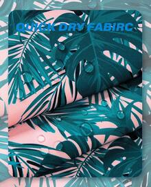 Swim Trunks Mens 5 Inch Inseam Compression Liner Short Men Bathing Suit Lined Swimming Shorts Men's Swim Suits - 夏威夷葉 - 查看 4