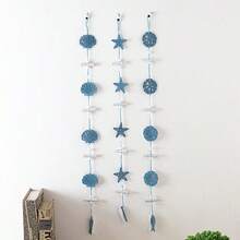 1pc Mediterrian-Style Three-Dimensional Starfish Scallops, Small Fish Skewers, Wall Hangers, Home Decorations, And Wall Hangers Room Decor Bedroom Decor Wall Decor - Multicolor - View 3