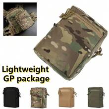 Camping GP Pouch Tall General Purpose Utility Pack Laser Cut Molle Night Vision Goggles Storage Back Panel Outdoor Accessories - Multicolor - View 1