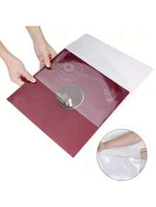 50pcs Heavy-Duty Vinyl Record Sleeves | Crystal Clear PVC Outer Covers | No Flap Design | Fits 12"/10"/7" LPs & Singles | Anti-Static & Scratch-Proof - Clear - View 6