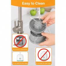 Electric Citrus Juicer Rechargeable Hands-Free Masticating Orange Lemon Squeezer