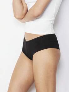 With An Ass Like This Who Needs Bigtits? Sexy Naughty Women's Cotton Spandex Booty Shorts Printed Lingerie - Black - View 4