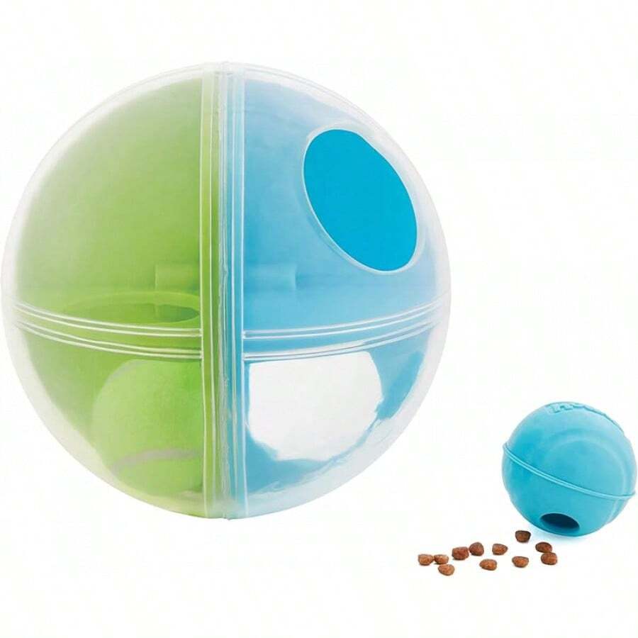 Outward Hound Nina Ottosson Wobble Bowl Dog Game -Interactive Slow Feeder Bowl Dog Game - 迷宮球(藍色,綠色) - 查看 1