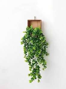 1 套壁挂雏菊花、人造桉树木框装饰、假植物悬挂装饰、粉红玫瑰盆栽、蝴蝶绿植墙面瑕疵隐藏吊坠、人造花藤蔓植物盆栽、圣诞节生日礼物、客厅卧室浴室花园家居装饰、秋季装饰、秋季