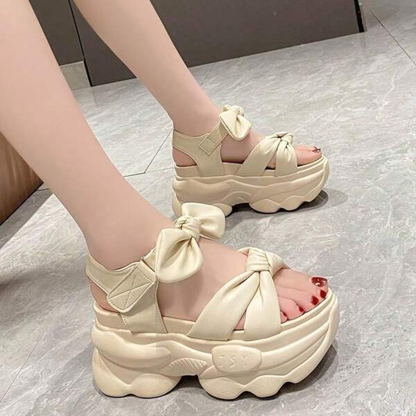 Women's Sandals, Platform Sandals, Fashionable, Sports Sandals, Flat, Easy To Walk In, Not Tiring, Live, Platform, Outdoor, Summer, Outing, Event, Sports Sandals, Shoes
