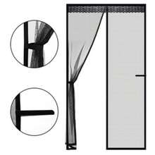 Magnetic Screen Door - Heavy-Duty Mesh - Hands-Free, Child Friendly - Screen Door With Magnet, Self Sealing Mesh, Hook And Loop - Black - View 4