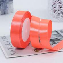Rainbow Ribbon Solid Series 10 Colors Double Sided Satin Ribbon Used For Gift Packaging, Happy Birthday Party Decoration, Wedding Decoration, And Bouquet Decoration