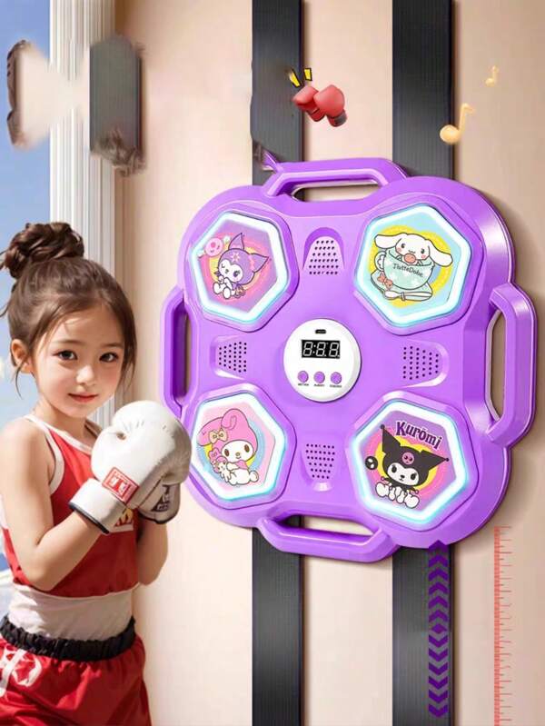 Boxing Machine With Music + Boxing Gloves, Wall Mount Rechargeable Boxing Equipment, Music Boxing Machine, Smart Boxing Training Machine, Wall Mounted Boxing Electric Punching Mat, Home Boxing Training Equipment - For Beginners Home Boxing Training Equipment
