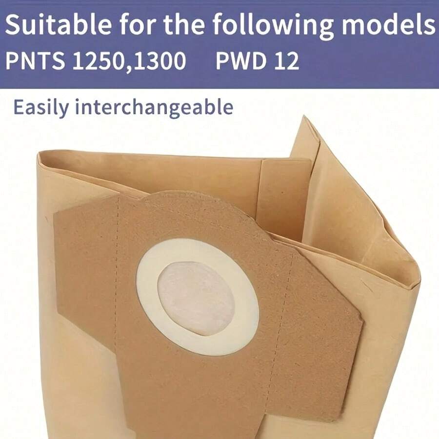 3pcs Vacuum Cleaner Dust Bags, Suitable For Wet & Dry Vacuum Cleaner, Universal Vacuum Cleaner Dust Bag Trash Bag Dirt Bag