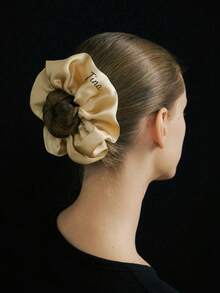 1 件定制名字发圈大尺寸个性化发圈经典缎面发带定制发饰婚礼礼物伴娘、婚礼发饰、春夏亮色