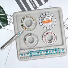 The Bead Boards Bracelet Sizer Measurement Tool 4 Round Grooves For Jewerly Bracelets Necklaces Making Supplies - 1 - 查看 2