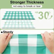 2/4pcs Yellow & Gold Color Disposable Plastic Tablecloth, Yellow & White Plaid Background, 54" X 108", Suitable For Birthday Party, Outdoor Dinner, Holiday Party Decoration
