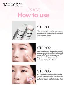 VEECCI Hydrating Stick Highlighting Stick Hydrating Natural Brightening Three-Dimensional Retouching Retouching Stick Natural Hydrated Skin