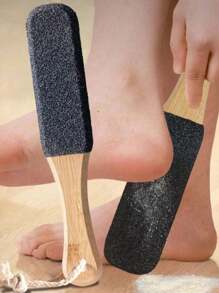 1 st. Professionele pedicure rasp, voetreiniger, voetvijl, puimsteen, voor dode huidcellen, hielkloven, voetvijlrasp van beukenhout, eeltverwijderaar, voetenscrubber, pedicure-instrument, professionele pedicurebenodigdheden, verwijdert dode huidcellen en eeltplekken, voetverzorging, raspmassage, voor mannen en vrouwen.