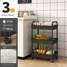 Multi-Layer Trolley Rack Kitchen Floor Bedroom Baby Snacks Mobile Bathroom Storage Rack