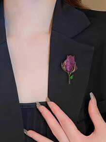 Broche de flor de peonía esmaltada con estilo retro, accesorio de flor de perla sintética de alta gama, apto para fiestas, cumpleaños, Navidad, San Valentín, Día de Acción de Gracias, mamá, madre, Día de la Madre, regalo