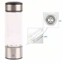 Generatore di idrogeno portatile da 450 ml, filtro per l'acqua, produttore di acqua alcalina, bottiglia d'acqua ricca di idrogeno, 110-240 V