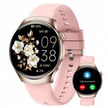 Hot New 1.53" Full Screen Touch, Men & Women Sports Smart Watch, Dial/Answer Calls, Steps Tracking, Calorie Counting, Multiple Sports Modes, Music Control, Remote Camera Control, Alarm, Call & Message Notification, Compatible With Android & IOS Smartphones, Suitable As Holiday Gift