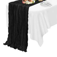 1 Stück 10ft oranger Tischläufer im Boho-Stil, 35"X118" lang, für Baby Bad, Bridal-Shower oder Hochzeitsfeier Dekoration