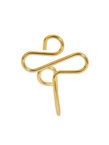 1pc Bohemian Stainless Steel Nose Hoop, Adjustable Size Multi-Color Butterfly & Circle Fake Nose Ring/Clip