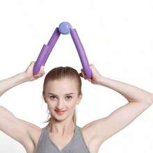 Pink Pelvic Floor Muscle Trainer, Home Leg Muscle Shaping/Yoga Professional Training, An Advanced Choice For Quality Life - 紫色 - 查看 2