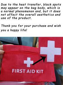 Portable First Aid Kit, Suitable For Home, Outdoor Emergencies, Camping And Hiking Survival, Medical Emergency Kits Organizer Outdoor Household Medicine Pill Storage Bag, No Medicines Or Other Materials Are Included