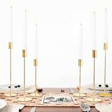 30pcs Set Metal Candle Holder, Romantic Candlelight Dinner Decor, European Style Luxury Candle Holders For Home, Wedding, Party, Holiday, Includes Candle Holders Only (No Candles Included)