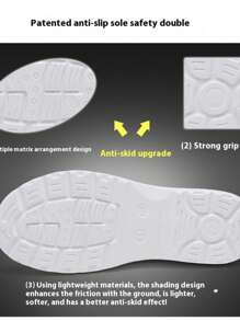 New Waterproof Food Service Shoes, Outdoor Slip-Resistant Work Shoes, Lightweight, Slip-On, Rainy Day Shoes