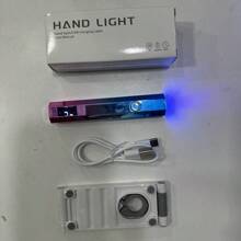 Convenient Handheld Nail Dryer Lamp UV/LED Nail Curing All Gel Polish Nail Art Tool Type-C Rechargeabl Quick Dry Nail Lamp,3-In-1 Set Including Bracket, Nail Lamp, And Data Cable, A Small Gift That Can Be Given As A Gift, Affordable And Good Value For Money