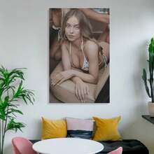 Sydney Sweeney Picture Print Wall Art Poster Painting Canvas Posters Artworks Room Aesthetic 16x24inch(40x60cm) - 框架式 - 查看 6