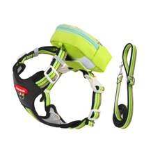 3pcs Dog Walking Set: Harness, Carrier Bag & Leash, Breathable Mesh Vest Harness With Buckle, Suitable For Small Dogs & Cats