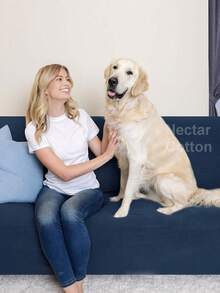 Funda de sofá de tela jacquard a cuadros, lavable a máquina, con buena elasticidad, fácil de instalar, suave al tacto y resistente a la suciedad. Adecuada para salas de estar, dormitorios, oficinas y otros espacios, especialmente ideal para lugares con mascotas como gatos y perros. Disponible en varios tamaños. - Azul Marino - Ver 3