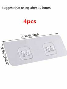 2 件/4 件/12 件/20 件相框悬挂工具,免钉壁挂画钉,相册相框挂钩 - 無色 - 查看 23